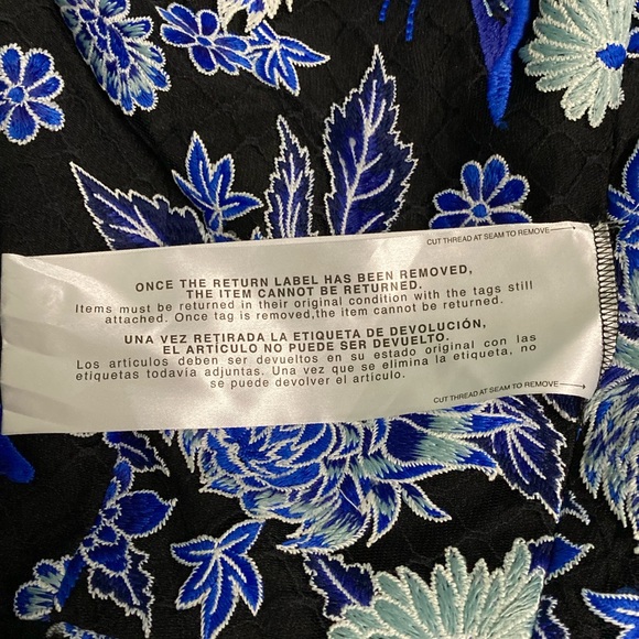 NWT Dress the Population Nicole Floral Cocktail Sheath Cobalt Multi Dress- Sz XL - Picture 7 of 10